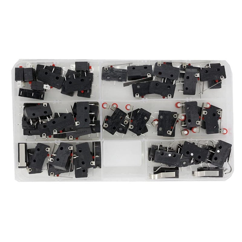 CNLW 60 PCS Micro Switch/Box Long Life All New 5A 250VAC KW11-3Z Micro Switch Tact Switch on Off - Image 1